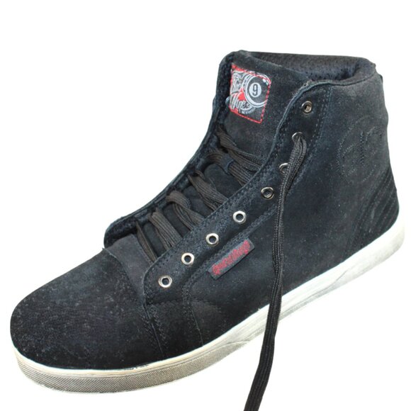 Speed And Strength Black Nine Distressed Styling Moto Sport High-Tops Size 12 main image 8